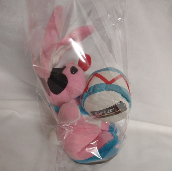 🌷‼️5/$20 VTG 1997 Energizer Battery Bunny Drum Advertising Plush Pink Rabbit 7” - Picture 4 of 6
